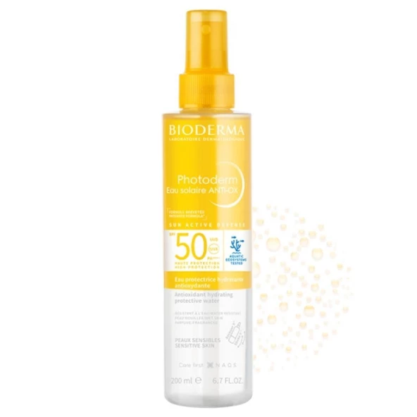 Bioderma Photoderm Anti OX Sun Protective Water SPF50 Yaşlanma Karşıtı Antioksidan Güneş Koruyucu 200ml ürün görseli 1