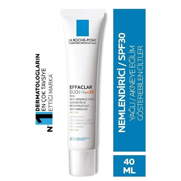 La Roche Posay Effaclar Duo(+) Cilt Kusuru Görünümü Karşıtı SPF30 Güneş Koruyuculu Krem 40 ml ürün görseli 1