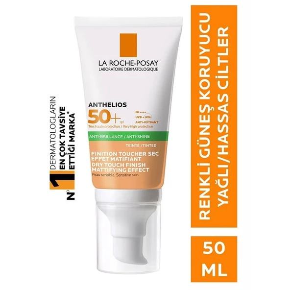 La Roche Posay Anthelios XL Renkli Yağlı Ciltler Güneş Koruyucu Yüz Kremi SPF50 50ml ürün görseli 1