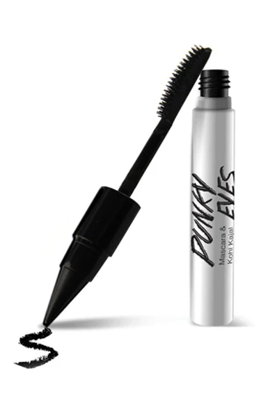 Alıx avıen 2'si 1 Arada Siyah Eyeliner & Maskara Punky Eyes Kajal Black ürün görseli 1