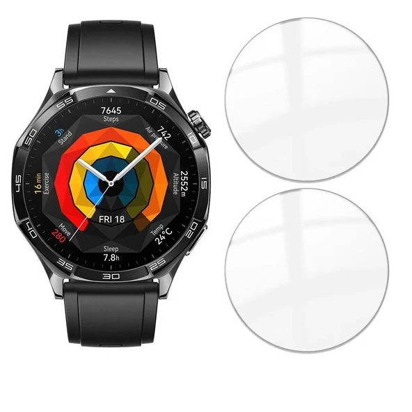 Huawei GT5 46mm 9H Nano Ekran Koruyucu(2 Adet) ürün görseli 1
