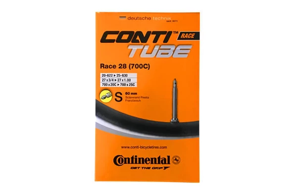 CONTINENTAL - Race 700x20C / 25C S60mm - yol yarış İç Lastik (çift 2 adet) ürün görseli 1