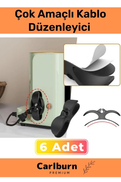 Özel Üretim Bilgisayar Notebook Şarj Kablosu Mutfak Çok Amaçlı Kablo Sarma Düzenleyici 6 Adet ürün görseli 1