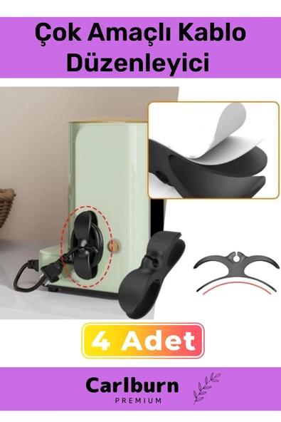 Özel Üretim Bilgisayar Notebook Şarj Kablosu Mutfak Çok Amaçlı Kablo Sarma Düzenleyici 4 Adet ürün görseli 1