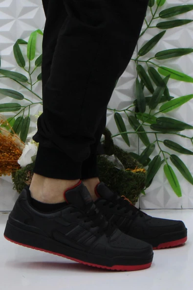 Kinetix Wılmo Pu Siyah Kırmızı Orijinal Ürün Sneaker Erkek Spor Ayakkabı ürün görseli 1