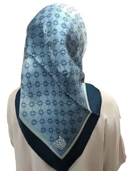 LEVİDOR İ-3859 TWİLL İPEK EŞARP - Resim 6