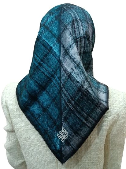 LEVİDOR İ-3811 TWİLL İPEK EŞARP - Resim 3