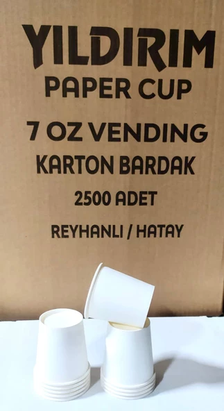 7 OZ KARTON BARDAK BASKISIZ (2500 ADET ) ürün görseli 1