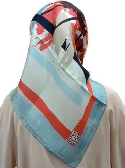 LEVİDOR İ-0567 TWİLL İPEK EŞARP - Resim 12