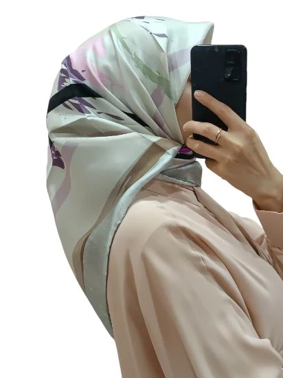 LEVİDOR İ-0567 TWİLL İPEK EŞARP - Resim 2