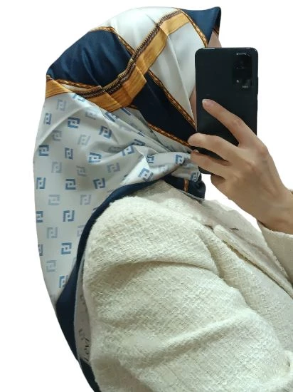 LEVİDOR İ-3814 TWİLL İPEK EŞARP - Resim 8