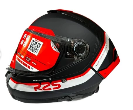 Mt Thunder 4 SV R25 B5 Şeffaf Vizör Kask Kırmızı Mat Siyah ürün görseli 1