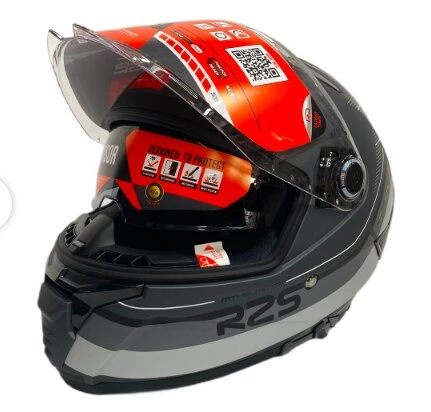 Mt Thunder 4 SV R25 C2 Şeffaf Vizör Kask Mat Gri - Resim 5