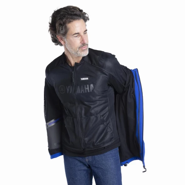 Yamaha Paddock Blue Softshell Erkek Sürüş Ceketi - Resim 2