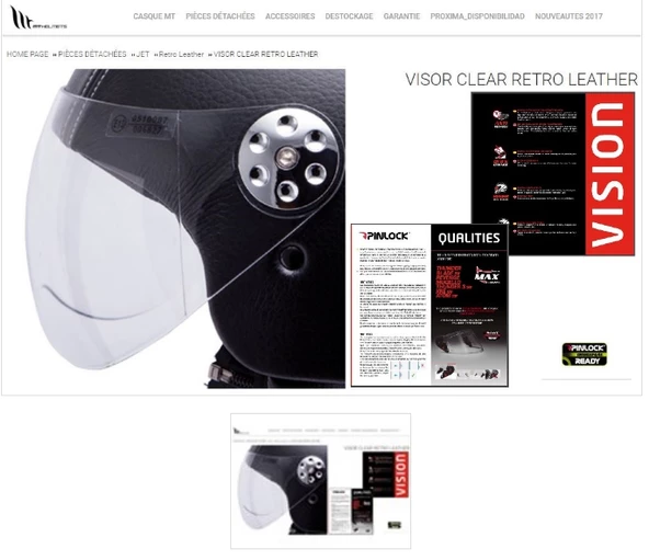 Mt Retro Leather Kask Camı ürün görseli 1