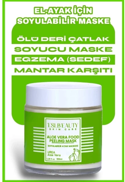 Soyulabilir Ayak Maskesi Peeling Etkili Ölü Deri Ve Çatlaklar İçin Aloe Vera Özlü 100ml ürün görseli 1