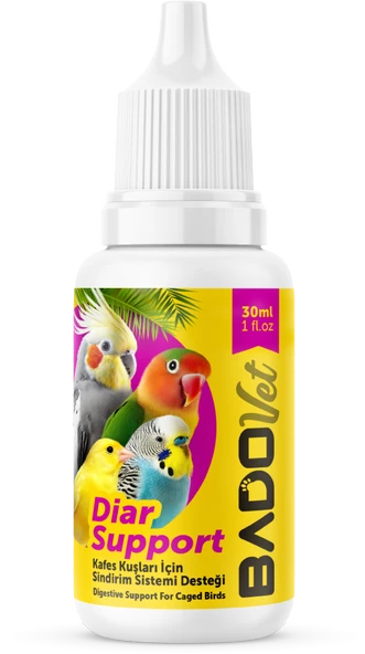 Bado Diar Support Kafes Kuşları İçin Sindirim Sistemi Desteği 30 Ml ürün görseli 1