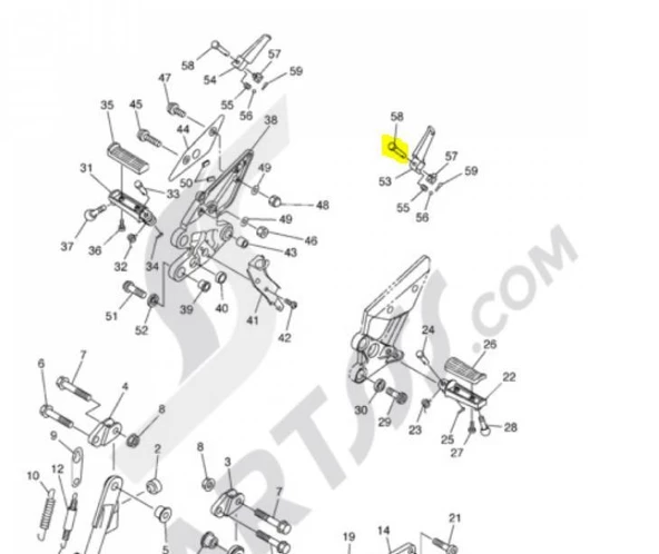 Yamaha Fz6 Delikli Pim ürün görseli 1