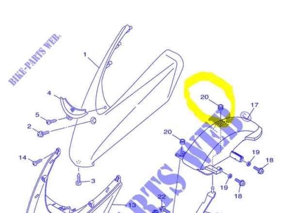 Yamaha Xc 125 E Gromet ürün görseli 1