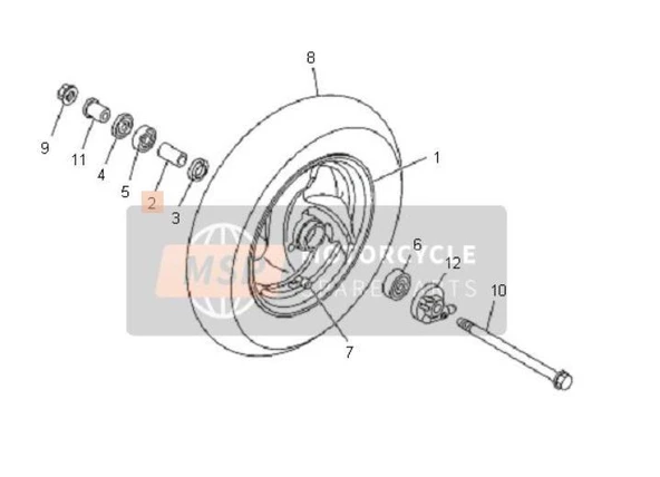 Yamaha Xc 125 Ön Teker Mili ürün görseli 1