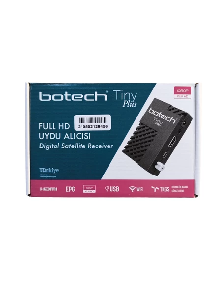 BOTECH TİNY PLUS  FULL HD MİNİ UYDU ALICISI ürün görseli 1
