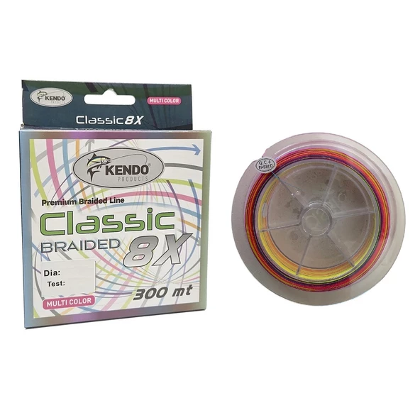 Kendo Classic 8X 300m Multicolor Örgü İp Misina ürün görseli 1