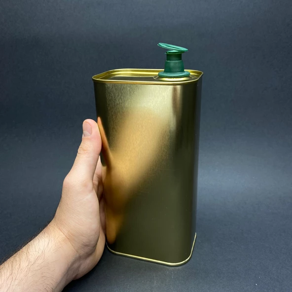 0,5 Lt Baskısız Boş Kapaklı Yağ Tenekesi , 500 Cc Boş Zeytinyağı Tenekesi x  3 Adet ürün görseli 1