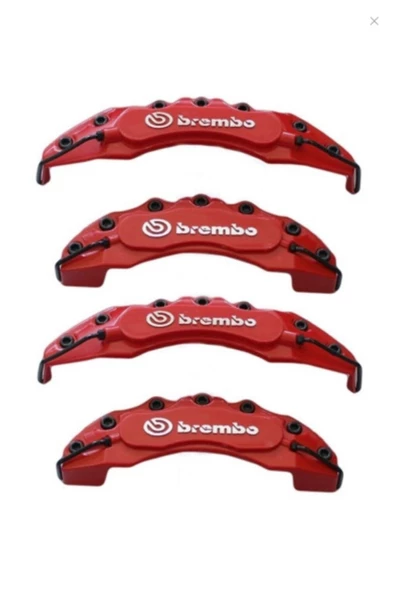 Brembo Fiat / Tofaş Kartal Uyumlu Kırmızı Kaliper Kapağı 4lü Yağ Hortumlu ürün görseli 1