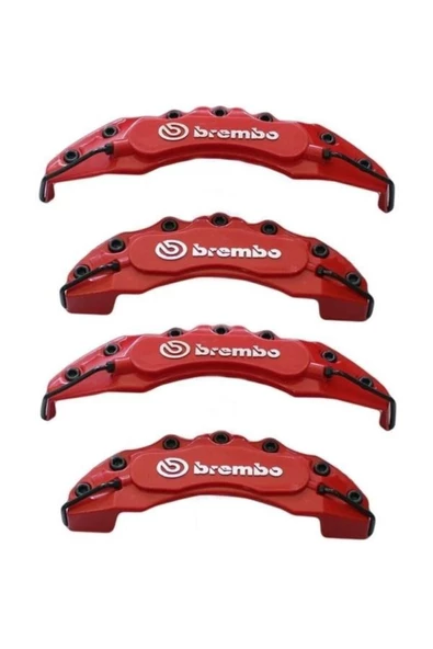 DizaynAutoGarage Volkswagen T4 Uyumlu Brembo Kırmızı Kaliper Kapağı 4lü Yağ Hortumlu ürün görseli 1