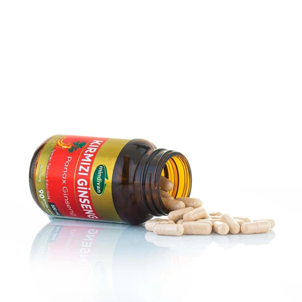 Mindivan Kırmızı Ginseng Ekstraktı 500 Mg 60 Kapsül ürün görseli 1