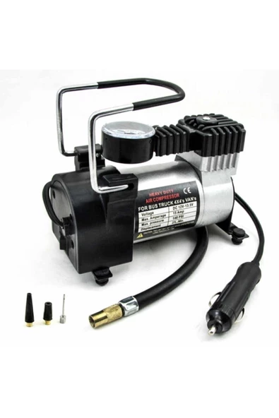 BAS Profesyonel 150Psi Metal Oto Araç Hava Kompresörü 12v Oto Lastik Pompası Araba Bisiklet ürün görseli 1