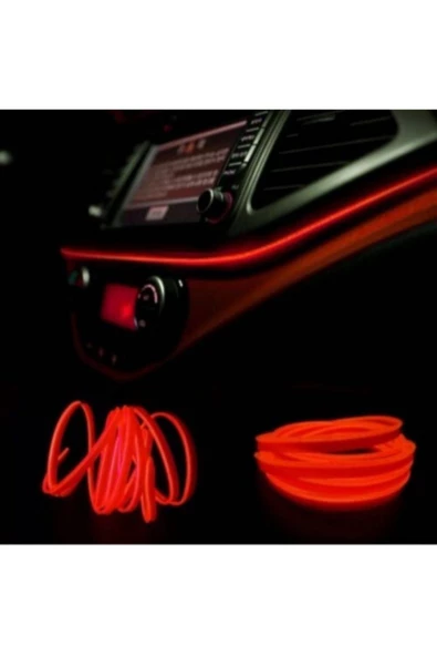 Tiger Marketing Araç Içi Torpido LED 3 Metre Kırmızı Işıklı Neon Ip (Yeni Nesil Göz Yormaz) ürün görseli 1