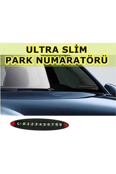NKT GROUP Ultra Ince Araç Içi Oto Park Telefon Numarası Numaratör ürün görseli 1