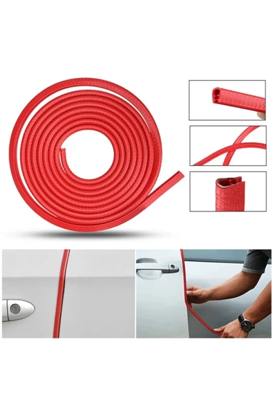 Tiger Marketing KAPI KORUMA FİTİLİ - 5 METRE - KIRMIZI ürün görseli 1