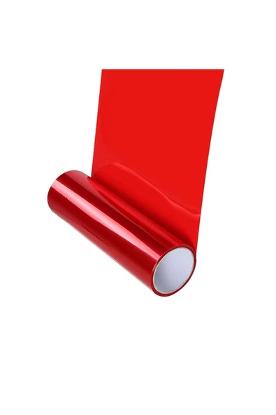 Hakel 30x200cm Kırmızı Stop Filmi Kırmızı Far Folyosu Kırmızı Far Filmi Kırmızı Far Kaplama Folyosu ürün görseli 1