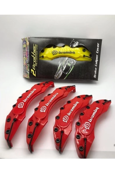 Brembo Kırmızı Kaliper Kapağı 4 Lü Set ürün görseli 1
