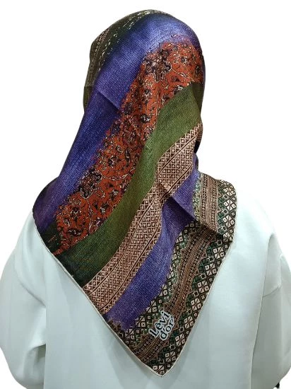 LEVİDOR İ- 3830 TWİLL İPEK EŞARP - Resim 2
