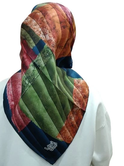 LEVİDOR İ-3369 TWİLL İPEK EŞARP - Resim 6