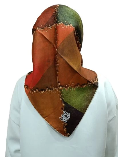 LEVİDOR İ-3831 TWİLL İPEK EŞARP - Resim 9