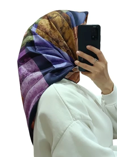 LEVİDOR İ-3369 TWİLL İPEK EŞARP - Resim 11