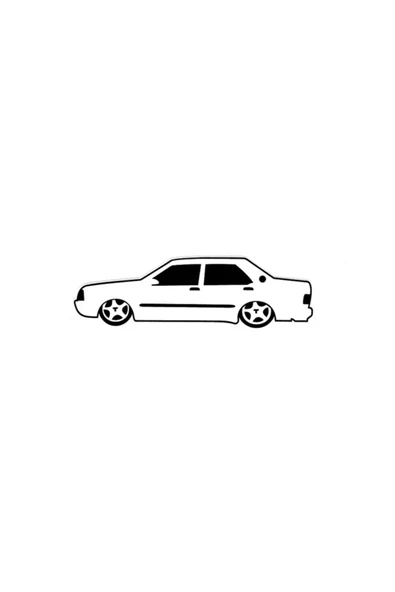 Basık Tofaş Şahin Sticker Kelebek Cam Oto Sticker ürün görseli 1