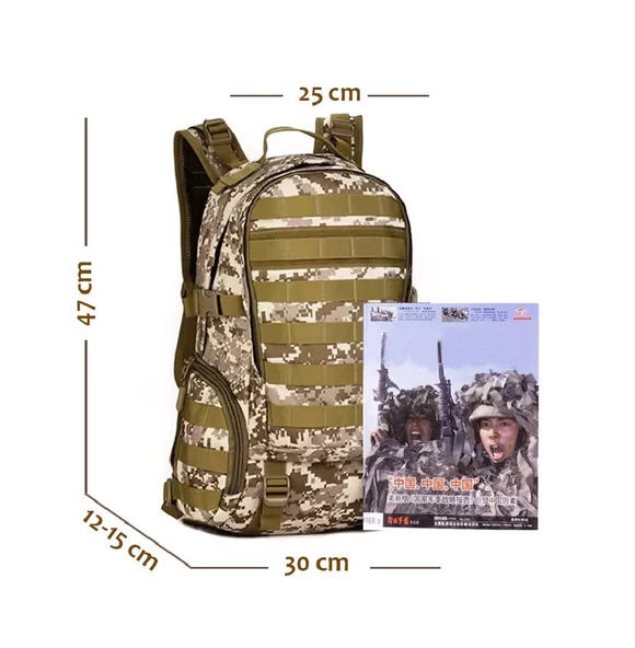 Protector Plus Sırt Çantası S416 Haki Kamuflaj - Resim 4