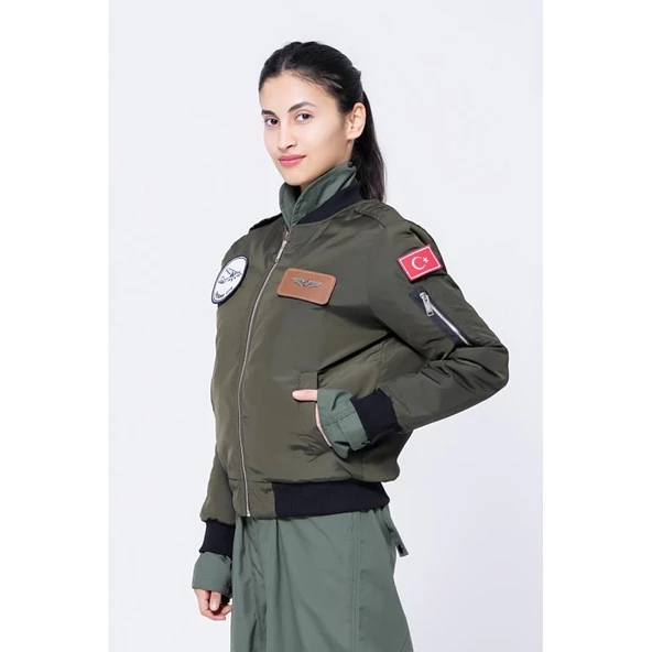 MNG91H Bomber Pilot Montu Kumas Haki ürün görseli 1