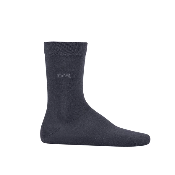DS Damat Erkek Pamuk Çorap Basic Füme - Resim 2