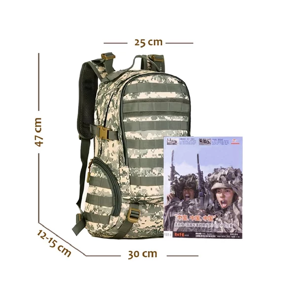 Protector Plus Sırt Çantası S416 Gri Kamuflaj - Resim 4
