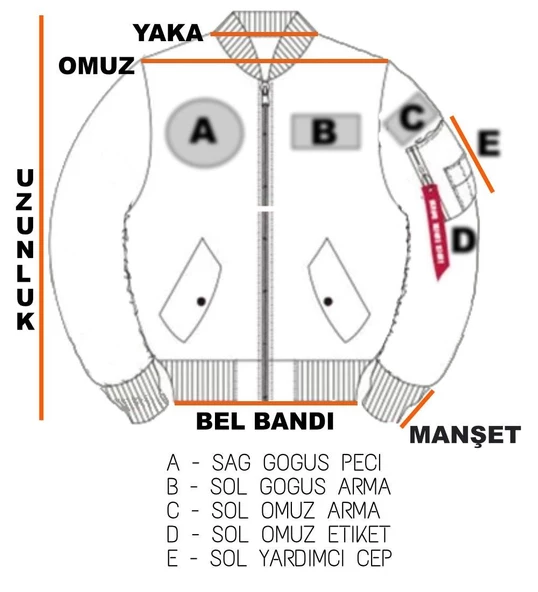 DNM90S Pilot Montu Kumas ( A Class ) Siyah - Resim 9