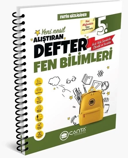 Çanta 5. Sınıf Fen Bilimleri Okula Yardımcı Alıştıran Defter ürün görseli 1