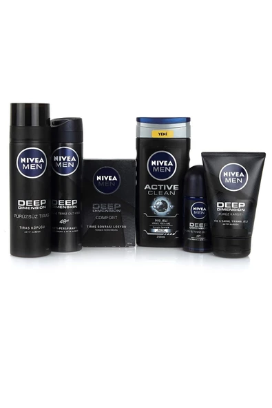 Men Deep Premium Erkek Cilt Bakım - Özel Kutulu Damat Çeyiz Seti ürün görseli 1