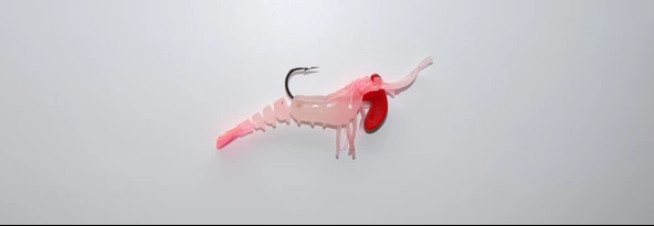 SASA SİLİKON KARİDES 7 CM 12 GR FOSFORLU GÖVDE PINK PANTHER ürün görseli 1
