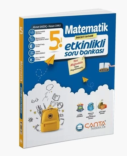 Çanta Yayınları 5.sınıf Matematik Etkinlikli Kazanım Soru Bankası ürün görseli 1